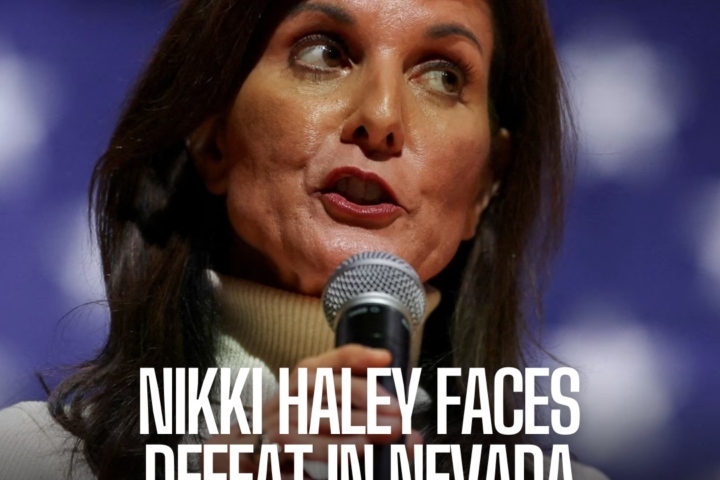 Nikki Haley, a Republican presidential candidate, suffered a big loss in Nevada's primary when she fell behind the ballots.