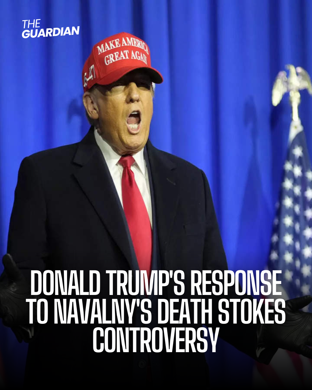 Donald Trump broke his silence on Monday about the death of Russian opposition leader Alexei Navalny.