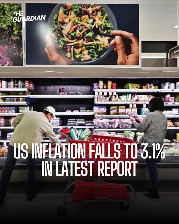 Price increases in the US moderated last month but not as much as expected, as higher housing and food costs offset a decline in petrol prices.