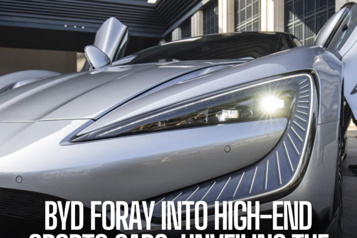 BYD, the Chinese electric vehicle manufacturer, has launched the Yangwang U9, a high-end sports car.