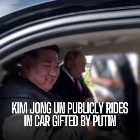 Kim Jong Un in a car given by Russian President Vladimir Putin serves as a physical symbol.