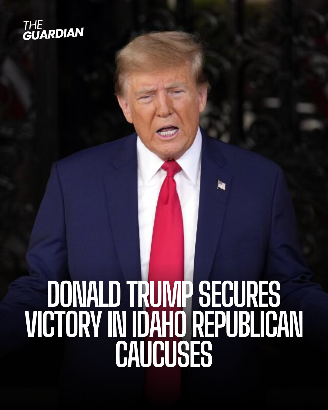 Former President Donald Trump easily won Idaho's Republican caucuses, winning all 32 delegates.