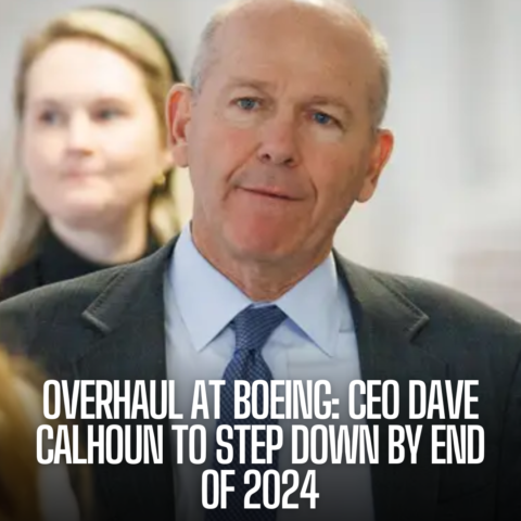 Boeing has announced a major management shakeup, including the resignation of CEO Dave Calhoun by the end of 2024.