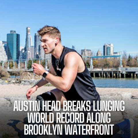 Austin Head achieved the Guinness World Record for the amount of lunges done in one hour on Monday.