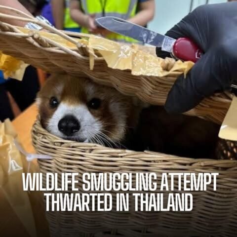 Bangkok customs officials charge six after finding 87 animals, including lizards, birds, a monkey, and snakes.