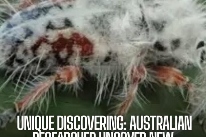 What's red, black, and hairy all over? A recent species of bug found in Australia, dubbed by a few as a "punk beetle" for its fuzzy white locks.