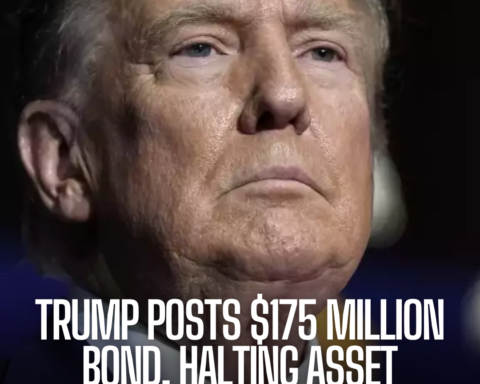 Former President Donald Trump posts a $175 million bond in his New York civil fraud lawsuit, averting the seizure of his assets.