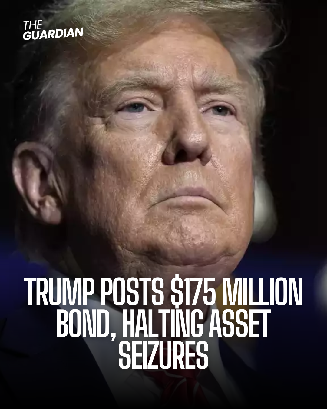 Former President Donald Trump posts a $175 million bond in his New York civil fraud lawsuit, averting the seizure of his assets.