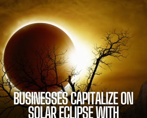 Businesses are capitalising on the growing excitement surrounding the forthcoming total solar eclipse to attract customers.