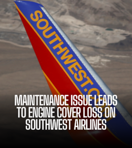 A Southwest Airlines Boeing 737 800 experienced an unpleasant event on takeoff in Denver, as an engine cover dislodged.