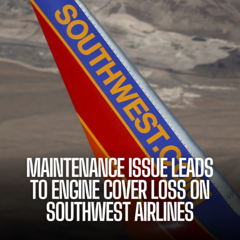 A Southwest Airlines Boeing 737 800 experienced an unpleasant event on takeoff in Denver, as an engine cover dislodged.