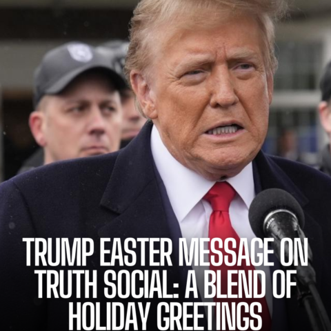 Former President Donald Trump's Easter Sunday post on Truth Social differed from traditional holiday greetings.